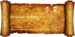Vattai Ruben névjegykártya